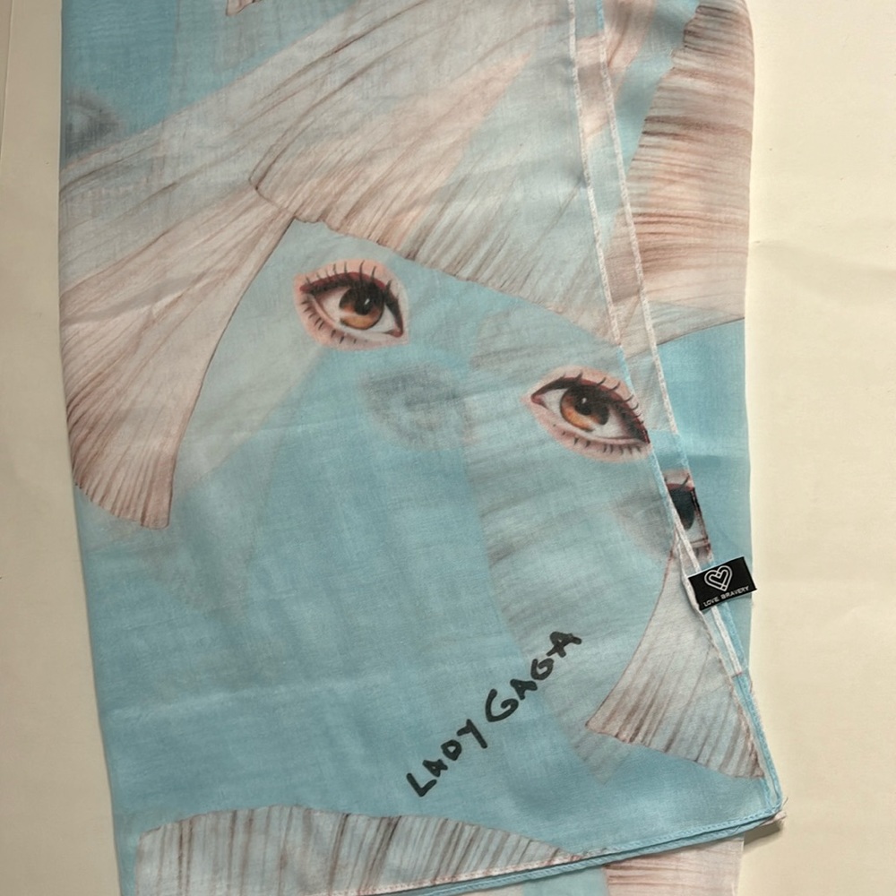 Lady Gaga Love Bravery Scarf Wrap NWT